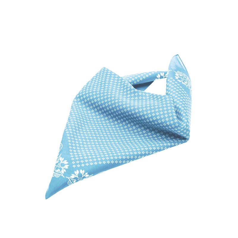 Multifunctional square bandana scarf with print in traditional costume look