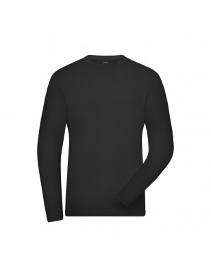 Long-sleeved T-shirt made of soft elastic single jersey