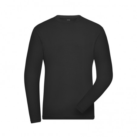 Long-sleeved T-shirt made of soft elastic single jersey