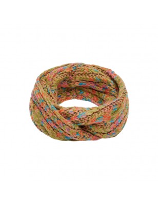 Multi-coloured loop scarf