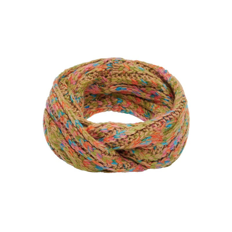 Multi-coloured loop scarf