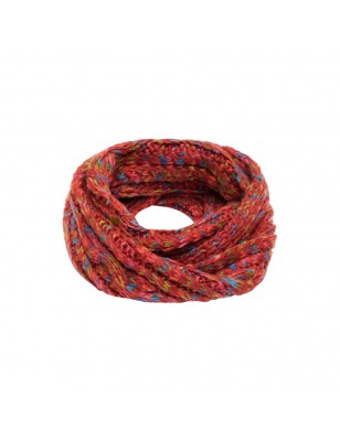 Multi-coloured loop scarf