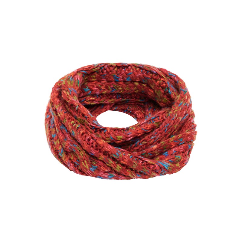 Multi-coloured loop scarf