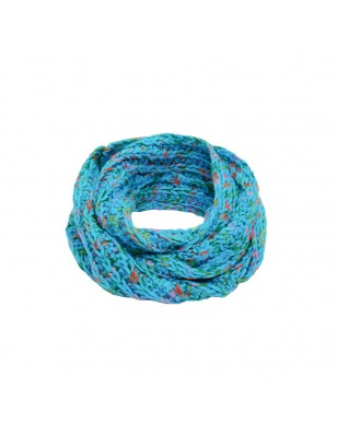 Multi-coloured loop scarf