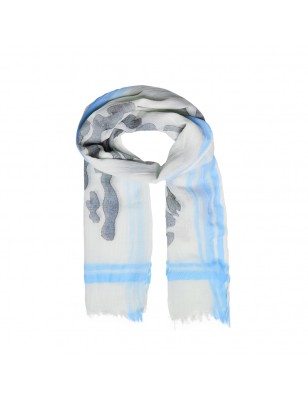 Light scarf with fashionable jacquard pattern