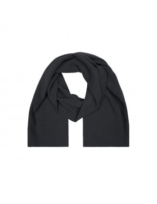 Extra wide fleece scarf without fringe