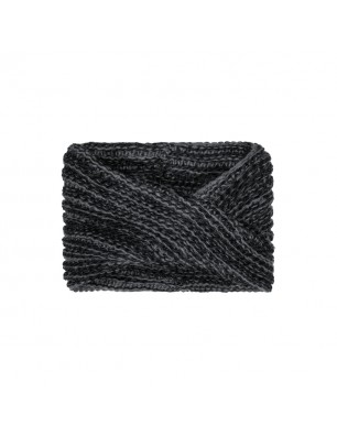 Coarse loop scarf in twin-layer knitting