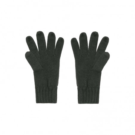 Knitted gloves with ribbed cuffs for men and women