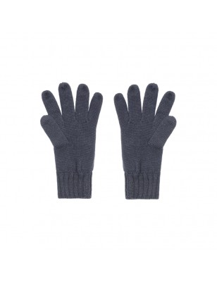 Knitted gloves with ribbed cuffs for men and women