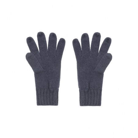 Knitted gloves with ribbed cuffs for men and women