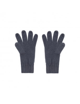 Knitted gloves with ribbed cuffs for men and women