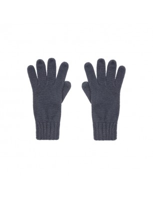 Knitted gloves with ribbed cuffs for men and women