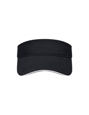 Trendy sunvisor with contrasting sandwich