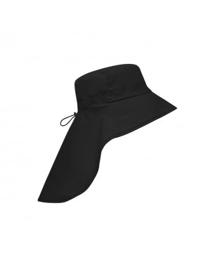 Functional hat with extra long neck guard