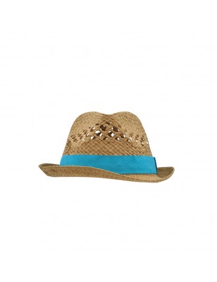 Trendy hat in elaborate wicker look