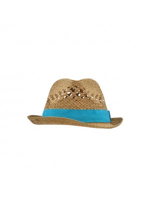 Trendy hat in elaborate wicker look