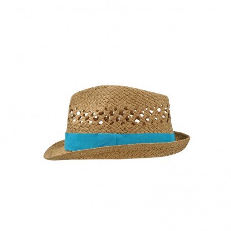 Trendy hat in elaborate wicker look