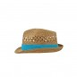 Trendy hat in elaborate wicker look