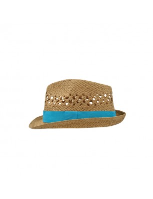 Trendy hat in elaborate wicker look