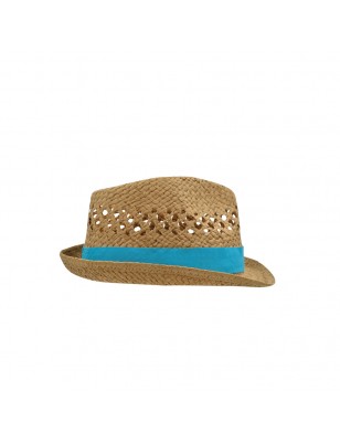 Trendy hat in elaborate wicker look