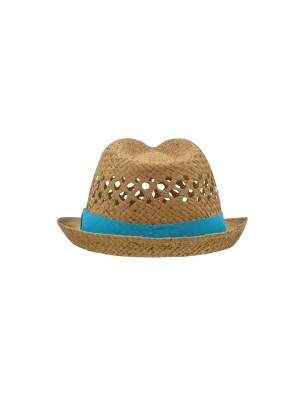 Trendy hat in elaborate wicker look