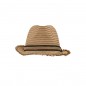 Trendy hat with fashionable brim with fringe