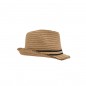 Trendy hat with fashionable brim with fringe