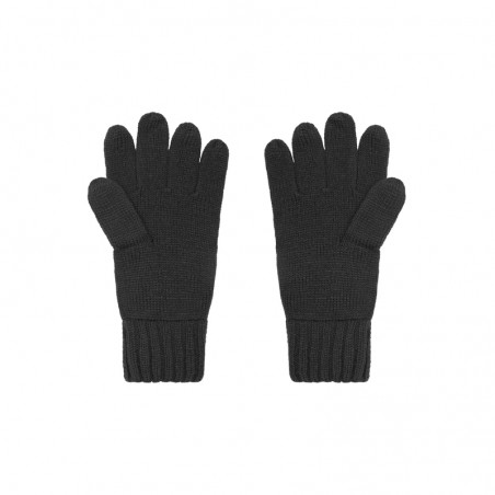 Elegant knitted gloves made of melange yarns