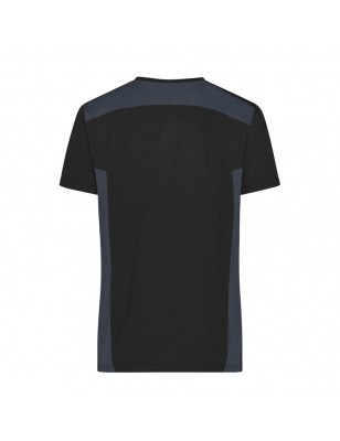 Durable, easy care T-shirt with contrasting insets