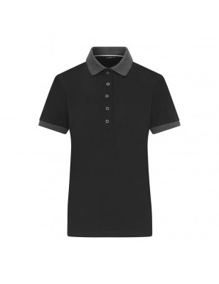 Classic polo shirt with contrasting collar and cuffs in piqué