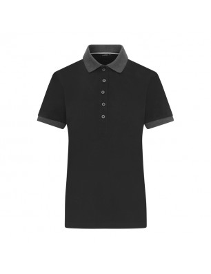 Classic polo shirt with contrasting collar and cuffs in piqué