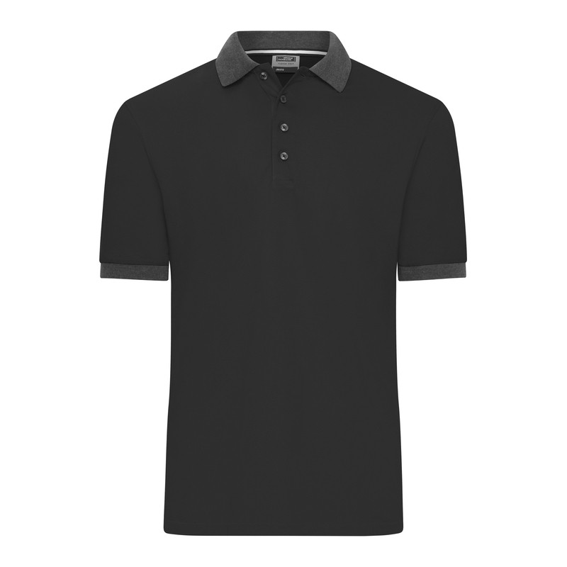 Classic polo shirt with contrasting collar and cuffs in piqué