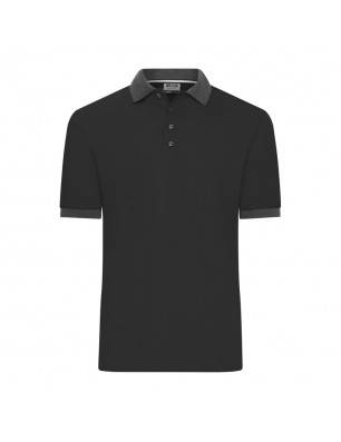 Classic polo shirt with contrasting collar and cuffs in piqué