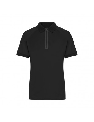 Polo shirt with zip of functional polyester for promotion