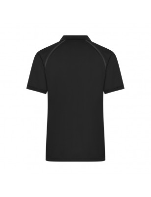 Zipped polo shirt of functional polyester for promotion, sport