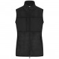 Fleece vest in mixed material