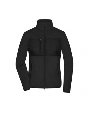 Fleece jacket in mixed material