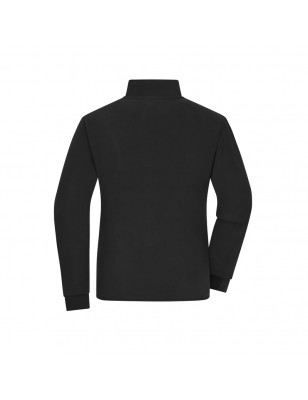 Fleece jacket with inside in contrasting colour