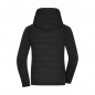 Sporty hooded jacket in attractive mixed materials