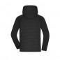 Sporty hooded jacket in attractive mixed materials