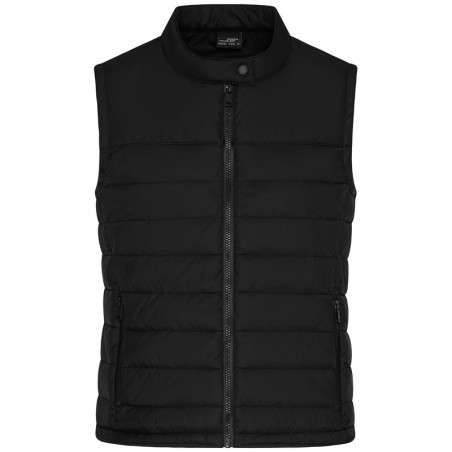 Padded vest with stand-up collar for promotion and life style