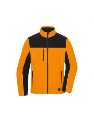 Light elastic jacket in signal colour