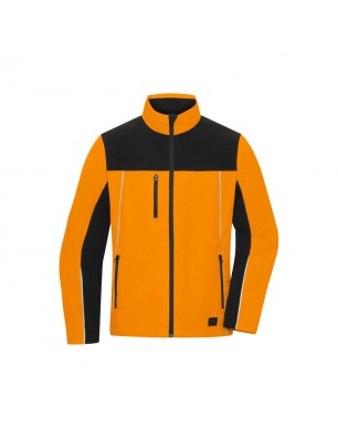 Light elastic jacket in signal colour