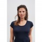 Ladies' T-shirt with trendy roll hem