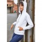 Hooded sweat jacket with zip