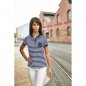 Polo shirt in maritime look with breast pocket