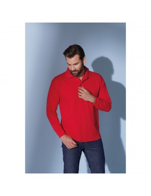 Classic long-sleeved polo shirt