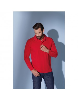 Classic long-sleeved polo shirt