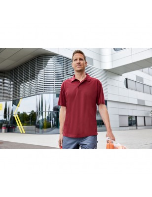 Durable and easy-care piqué polo shirt for leisure activities