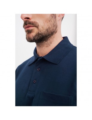 Classic piqué polo shirt with breast pocket